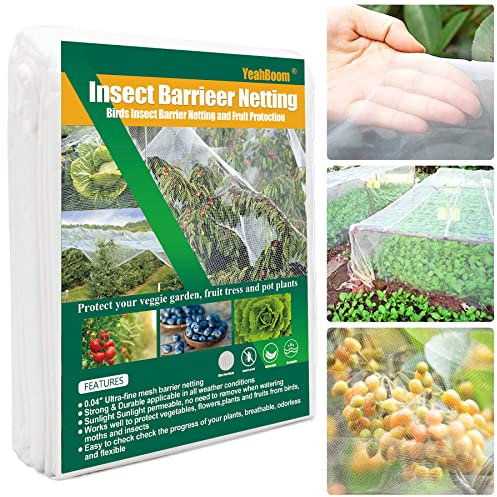 Filet de Jardin,4x5M Filet Anti Insecte Potager,Filet de Protection Contre Les Insectes Et Les Oiseaux, Maille Fine Anti-Insecte en Maille pour la Protection des Plantes,Fleurs,Légumes et Fruits