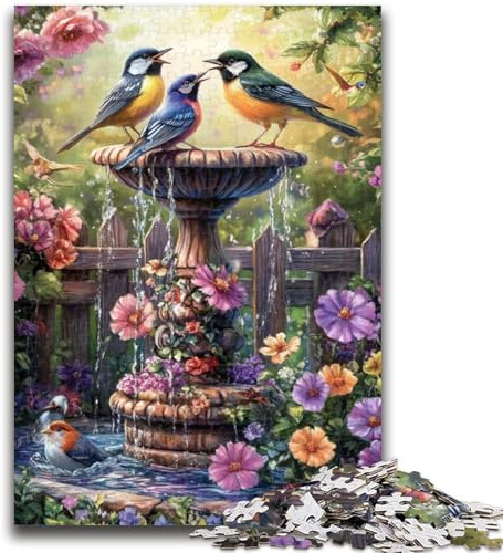 Puzzles für Teenager, 1000-teiliges Puzzle „Vögel im Garten“, Spielzeug, Lernspiele, Stressabbau, Künstlersammlung, Bildende Kunst, 50x75cm