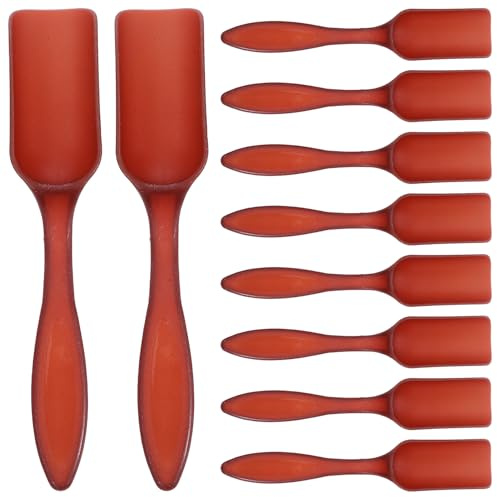 VALICLUD Kleine Gartenschaufeln 10 Stück Für Topfpflanzen Und Sukkulenten 15cm Lang Leichtes Kunststoffmaterial Präzises Erde Und Kiesschaufeln Für Miniaturlandschaften Und Zimmergarten