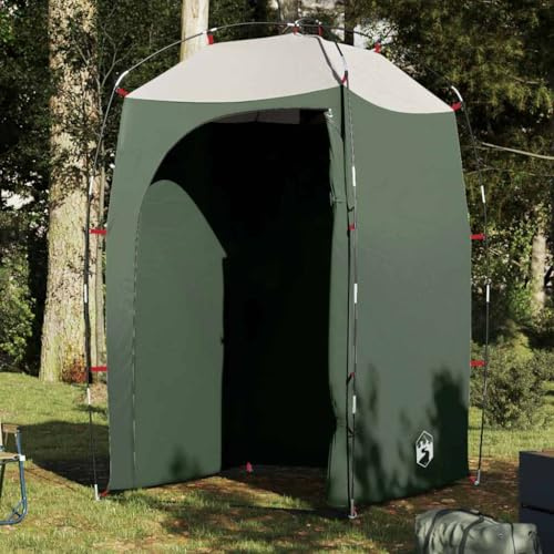 Owoxanthellate Camping Duschzelt Grün 140x140x213 cm Polyester mit PU Beschichtung Ultraleicht für Outdoor Events Angeln und Strandaktivitäten