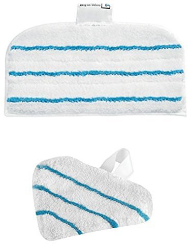 Black & Decker FSMP20-XJ Set di Panni in Microfibra Rettangolari per Lavapavimenti Steam-Mop, 2 Pezzi + FSMP30 Panni Pulenti per Steam Mop e Steambuster, 2 Pezzi