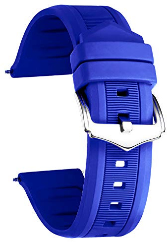 BINLUN Silikon Kautschuk Uhrenarmbänder 12mm-28mm Sportlich und Atmungsaktiv Ersatzarmband Flexibel Bequem für Herren & Damen