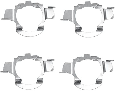 DEDC 4 Stück H7 LED Scheinwerferlampe Halter Adapter Halter Leuchtmittel Projektor Clip Metall Inhaber Adapter