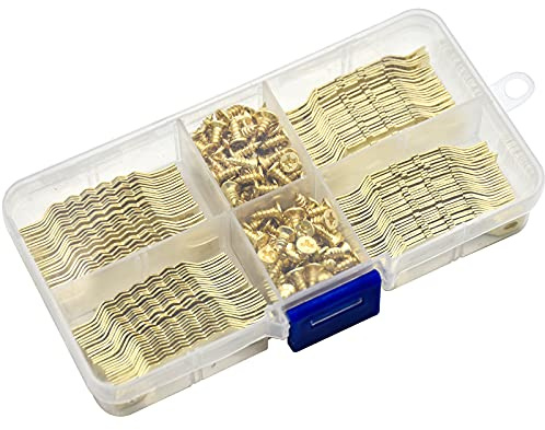 Skyzone Picture Frame Hangers Set with Screws,100 Pack Sawtooth Photo Frames Holder Heavy Duty Metal Picture Hooks Picture Hanging Kit for Hanging Pictures Art Photo Clock Mirror at Home Office