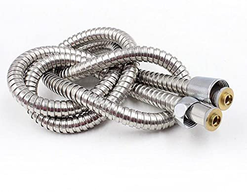 Tappeti Design Edelstahl Metall Duschschlauch Doppelschnalle Dusche Kupferkernlegierung Abdeckung 1,5 m Düse Verbindungsrohr-1,5 m