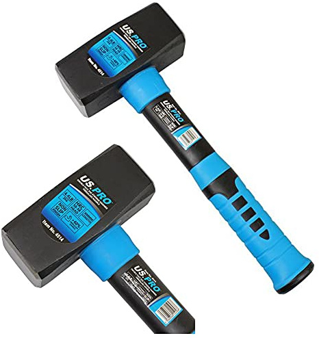 2kg Lump Hammer Stoning Double Faced Fiber Glass Handle 12'' 4.4lb US Pro