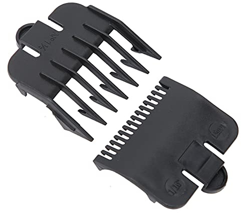 Peines Guía Para Cortapelos, Protectores Para Cortapelos Control De Guías De Corte Longitud Para Peluquería(negro)