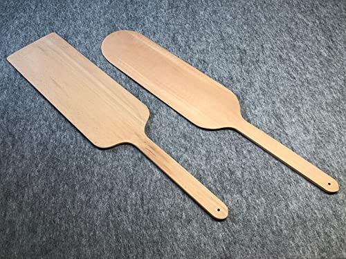 Plas-Tex Pizzaschieber Pizzaschaufel Pizzaheber Brotschaufel Pide Pizza Döner Holz - 2 Varianten (B)