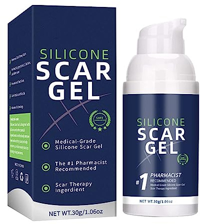 Silicone Scar Gel - Scar Gel Cream - Scar Treat Gel - Scar Removal Cream for C-Section, Stretch Marks, Acne, Surgery, Effective for Both Old and New Scars