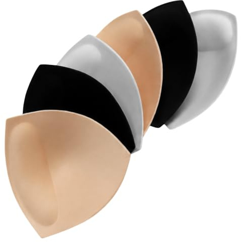Relleno Sujetador Push up (3 pares). Almohadillas Sujetador Invisible Que Realzan los Pechos. Relleno Sujetador Deportivo, Bikinis, Lenceria, Mastectomia. 3 Efecto Bra. ALBURANⓇ