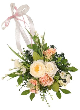 Warmhm Türkranz Aus Kunstblumen Mit Rosen Und Frühlingsdeko Für Tür Und Wandgestaltung Für Festlichkeiten Hochzeiten Und Saisonale Dekorationen