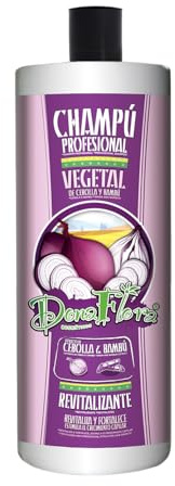 DONA FLORA – Shampooing Revitalisant Oignon & Bambou 1L – Stimule la Croissance – Hydratation Intense – Brillance Éclatante – Sans Parabènes ni Sulfates