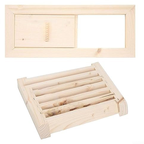 Jayruit Rejilla de ventilación de madera, rejillas de ventilación para sauna, rejillas de ventilación para sauna, para sauna al vapor en el hogar, G5XUE6LY77542BLA7G4877I51IRL12