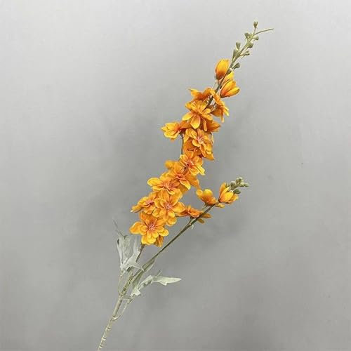 Lawaia Künstliche Hyazinthen 80cm Kunstblumen Kunstblumen & -Pflanzen Frühlingsdeko Fake Blumen Flowers Tischdeko Deko Hochzeit Kunstblumen Wie Echt Artificial Flowers(3 Stück) (orange)