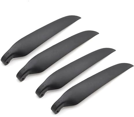 FTYUERT Drone toy accessories for HY 4PCS Electric Model Glider Flying Folding Paddle Dia 7-11inch Black Folding Propeller for RC airplane parts(2 pairs 7.5x4)