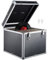 Supernic Vinyl Record Storage 12 100pcs Singles Carry Case - Heavy Duty Safe Box Holder DJ Box Lockable Flight Case Holds (Black)