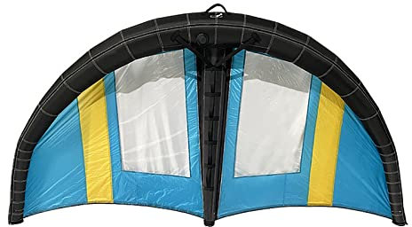Unzerbrechliche aufblasbare Flügelfolie, tragbares Kitesurfing-Surfbrett, mit Fensterdesign und Reparatursatz, für Anfänger und Anfänger im Wasser- und Schneefliegen