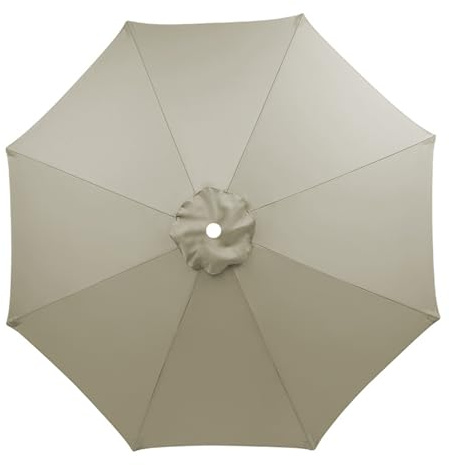 HonunGron Auvent De Remplacement pour Parasol 3.5m/3.0m/2.8m/2.7m/2.5m/2.3m/2m 6/8 Baleines, Toile De Parasol Déporté Remplacement Pour Cour, Jardin, Plage, Protection UV