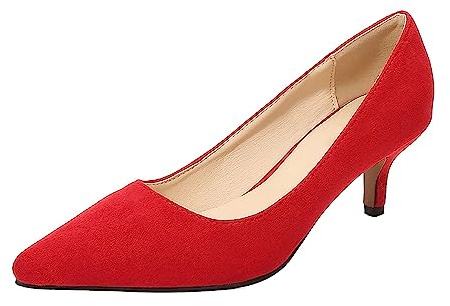 Scarpe con tacco da donna, eleganti e comode, da donna, per feste, da sposa, da sera, con tacco alto, a spillo, taglia 35-46