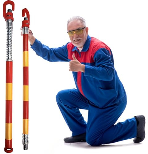 AMUFJJ abschleppstange Tragbare Abschleppstange, 3t/5t/6t/8t/20t/30t/50t Abschleppstange, Federdämpfer-Stabilisator Für Pkw/Transporter/Schwerlast-LKW, Anti-Tailgating(Load 8t)