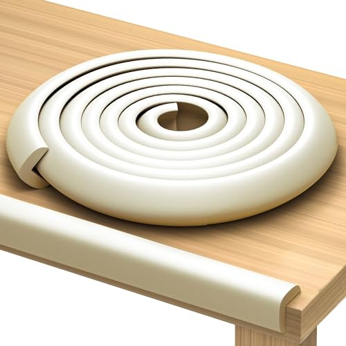 Furniture Edge Guards, 16ft Protective Foam Cushion, Beige