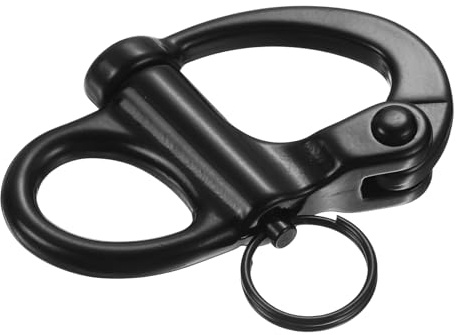 PATIKIL Grillete de liberación rápida de 2.7 pulgadas, acero inoxidable 316, grillete fijo para barco, conector de vela para acampar al aire libre, barcos náuticos, cadenas industriales de elevación