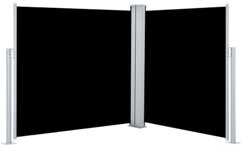 Tidyard Toldo Lateral retráctil Negro 100x600 cm