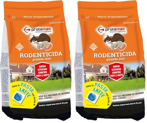 Protemax Rodenticida Pasta Blu 1.53 Kg, 021 (Confezione da 2)