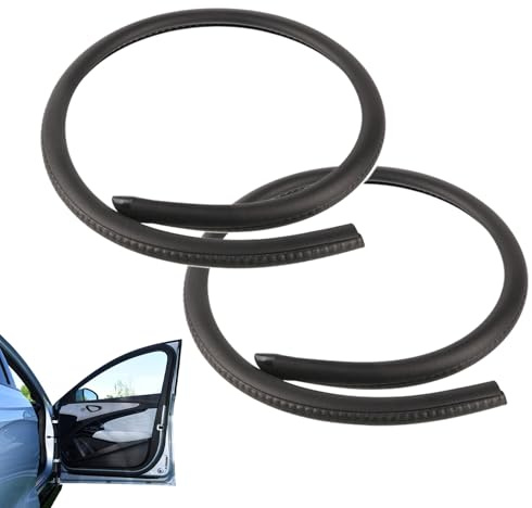 Winddichte Dichtung für B-Säule Auto – Profil aus schwarzem ABS, selbstklebend, komplettes Set links/rechts, wasserdichte Türdichtung, beseitigt Lärm und Zugluft, einfache Montage, universelle