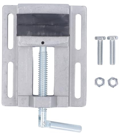 Abrazadera de tornillo para taladro de columna, torno de banco de servicio pesado con una anchura de mordaza de 76 mm, rango de sujeción de 0 a 80 mm, torno de hierro fundido para