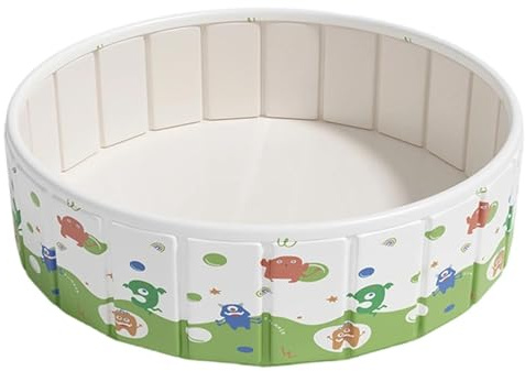 Piscine de jardin pliable - Piscine portable pour chiens, chats, - antidérapant - Plastique stable - Fonction bac à sable - Bleu