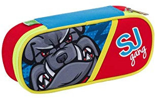 Seven Porta Penne Scuola SJ Animals - Scomparto Interno Attrezzato - Blu Rosso