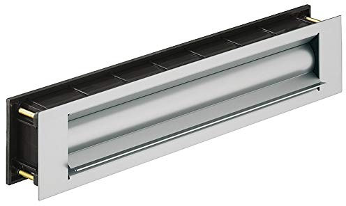 Briefeinwurf-Klappe wärme-gedämmt Zeitungsklappe für Haustüren & Wohnungseingangstüren | Einwurfklappe Aluminium Edelstahl | MADE IN GERMANY | 1 Stück - Türklappe für Holz- Kunststoff & Metalltüren