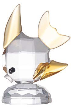 LONGWIN Kristall-Tierfiguren, Glas, Mini-Fisch, Skulptur, Sammlerstück, Geschenk, Heimdekoration, Tischdisplay
