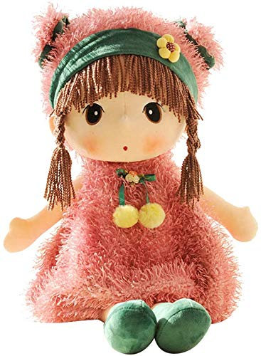 Bprtcra Weiche Stoffpuppe, Stoffpuppe babypuppe Püppchen mit Haar, Schöne Puppe Stoffpuppe Plüsch Stofftier Spielzeug Cartoon Deko Toy Geschenk Gift für Kinder Baby Mädchen, 45cm (Type A)
