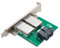 Cablecc Adaptateur femelle Dual Ports Mini SAS SFF-8088 vers SAS HD SFF-8643 PCBA avec support Low Profile