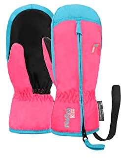 Reusch Babys Fäustlinge Ben Mitten 3305 knock pink/bachel button 0 | atmungsaktiv, Reißverschluss für einfaches Anziehen, Kinderhandschuhe für Schnee, Alltag & Outdoor, 1-6 Jahre, Ben Mitten