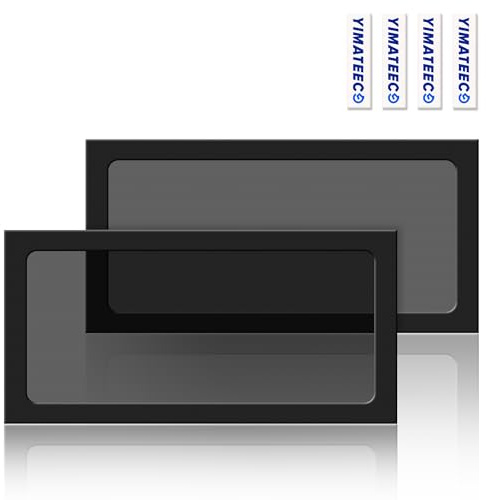 YIMATEECO PC-Dammfilter 280mm, 2st Magnetiskt Antidammnylonfläktfilter för Datorfodral PC Datorkylfilter (Nyl, 140x280mm, 2 stycken, svart)