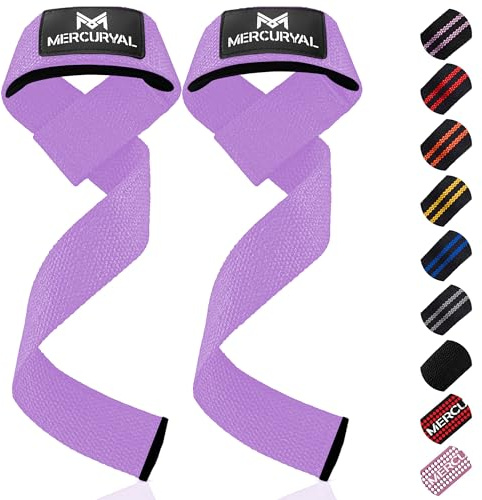 MERCURYAL Pack Straps Gym - Straps Powerlifting - Fitnesstillägg - Gym Tillbehör (Morterad)