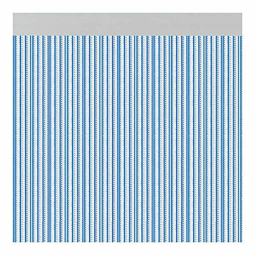 Acudam Cortina Brescia Puertas Azul Exterior PVC Aluminio 90 x 210 cm