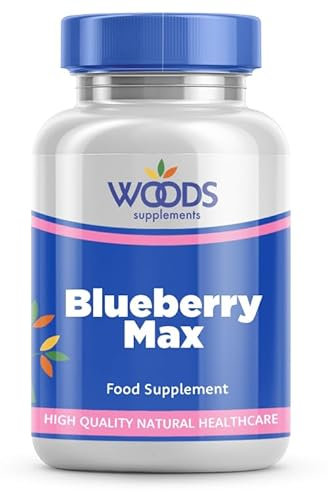 Blueberry Max (90 Capsules) from Woods Supplements | Blueberries are a Natural Source of Vitamin k1, Vitamin C, Manganese | Rich in antioxidants Polyphenols and Flavonoids
