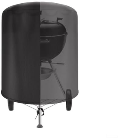 für 1 x Oxford-Stoffabdeckung für Wasserkocher, 70 x 70 cm, Grillabdeckung für Weber 57 cm, wasserdicht, für runde Grills