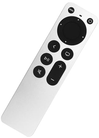 VOSSOT APL ersättningsfjärrkontroll för Apple TV 4K/Gen 1 2 3 4/HD-modeller A1218, A1842, A1625, A1427, A1469, A2169, A1378, Ny Apple-fjärrkontroll, universell fjärrkontroll Apple TV, universell