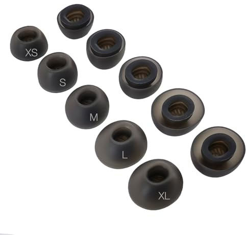 TENNMAK 10 x öronproppar ersättning för Soundcore P40i / Soundcore by Anker Liberty 4 NC öronsnäckor svart öronkudde x 5 par