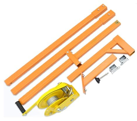 Accessoires De Treuil Manuel en Acier Inoxydable, Outils De Levage À Montage Externe, Grue, Pliable, Climatiseur À Montage sur Treuil Manuel Autobloquant