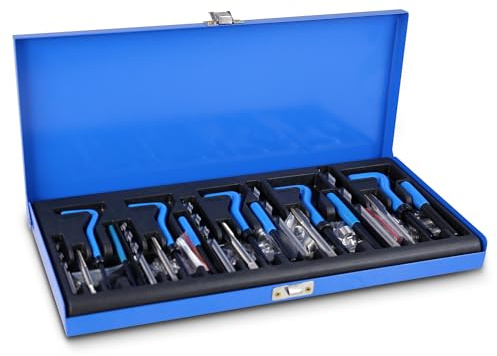 ENVA MADE FOR QUALITY Gewinde Reparatur Set 131TLG. Gewindereparatursatz für Metrische