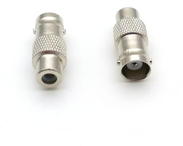 100 pcs Cuivre BNC Femelle Jack Vers RCA Femelle Jack Adaptateur Connecteur