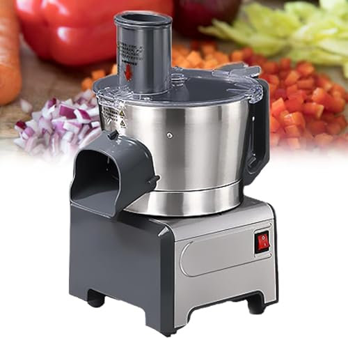 Cplsntaeam Potato Cutter Machine Electric Cutting Chipper Automatic Potato food chopper with 4 Sizes of Replaceable Blades Stainless Steel for Commercial Kitchen Restaurant Use