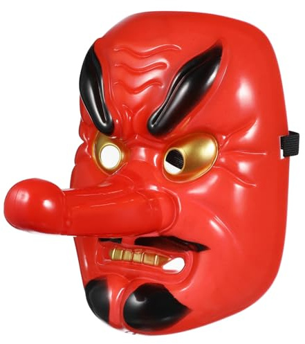 Homoyoyo Japanische Tengu-Maske - Oni Und Ninja Maske Für Karneval Und Halloween Ideale Cosplay Maske Für Aufführungen Und Kostüme Detailreiche Venezianische Design