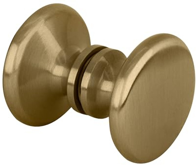BRIXWELL BSK100BBRZ Boutons de porte de douche en bronze brossé style traditionnel dos à dos